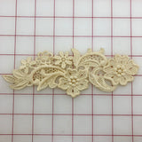 Applique - Ivory  Embroidered Vintage Dyeable Close-Out Only One Left!