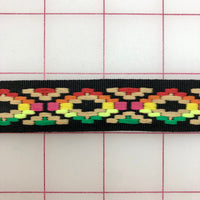 Multi-Color Embroidered Ribbon Close-Out Only One 4 Yard-Piece Left!