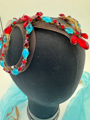 Ready-to-Wear - Tiara - Hand-Wired Swarovski Rhinestone Nutcracker Arabian-Style Headpiece Close-Out