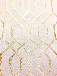 Brocade - 57-inches Wide Ivory with Pale Gold Metallic 1-Yard Piece Left!