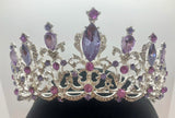 Tiara - Silver with Lilac, Rose Pink, and Crystal Rhinestone NEW!