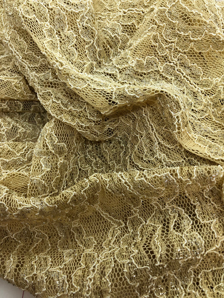 Fancy Lace - Metallic Gold 49-inches Wide