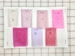 Sample Card - Microdot Sparkles Tulle