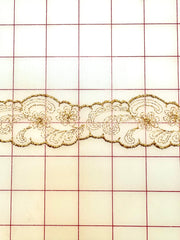 Trim - Vintage Gold Embroidered Lace