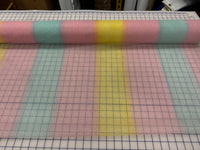 Fancy Organza - 58-inches Wide Rainbow with Iridescent Micro-Dots