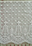 Trim - 11-inch Wide Scalloped Border Lace White