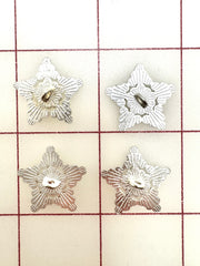 Buttons - Rhinestoned Stars 4PK