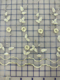 Fancy Organza - 50-inches Wide Yellow and Gold Embroidered