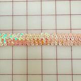 Sequin Trim - 3/4-inch Stretch Sequin Peachy-Pink Close-Out