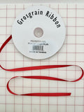 Grosgrain Ribbon - 3/8-inch Red