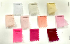 Sample Card - Polyester Chiffons New Colors! 3 Cards!