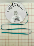 Grosgrain Ribbon - 1/4-inch Teal