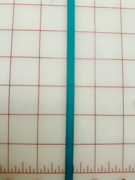 Grosgrain Ribbon - 1/4-inch Teal