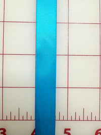Single Face Satin Ribbon - 5/8-inch Turquoise