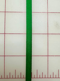 Grosgrain Ribbon - 1/4-inch Kelly Green