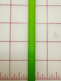 Grosgrain Ribbon - 3/8-inch Apple Green