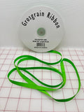 Grosgrain Ribbon - 3/8-inch Spring Green