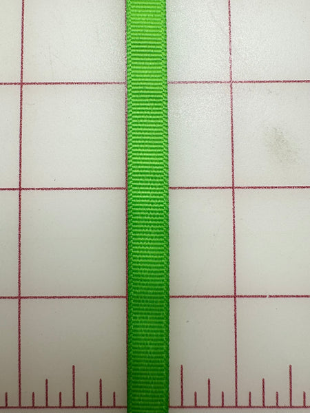 Grosgrain Ribbon - 3/8-inch Spring Green