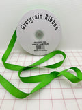 Grosgrain Ribbon - 5/8-inch Spring Green