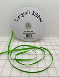 Grosgrain Ribbon - 1/4-inch Spring Green