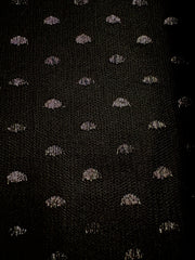 Enhanced Sparkle Tulle - 54-inches Wide Black w/Silver Ovals