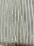 Fancy Tulle - 60-inches Wide Silver Metallic Stripe Tulle