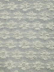 Stretch Lace - 45-inches Wide White