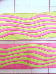 Trim Grab Bag - 1.5-inch Bright Pink and Chartreuse Reversible Ribbon