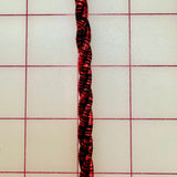 Metallic Trim - 1/4-inch Fancy Twisted Cord Metallic Red and Black Close-Out