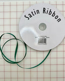 Single Face Satin Ribbon -1/4-inch Deep Green