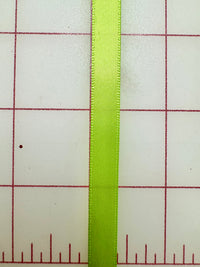 Single Face Satin Ribbon - 3/8-inch Spring Green