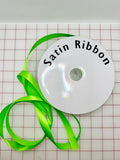 Single Face Satin Ribbon - 5/8-inch Spring Green