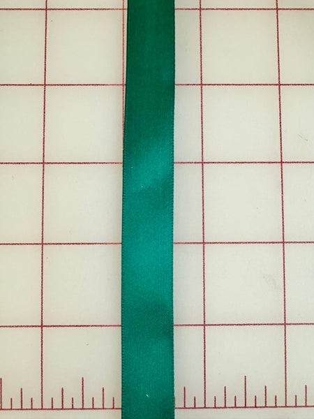 Single Face Satin Ribbon -5/8-inch Deep Green
