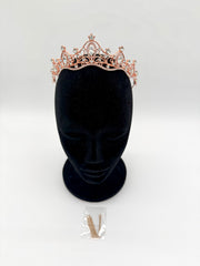 Tiara - Crystal and Rose Gold with Matching Bobby Pins New!