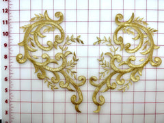 Applique - Metallic Sequined Gold Pairs - NEW!