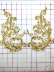 Applique - Metallic Sequined Gold Pairs - NEW!