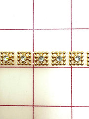 Trim Grab Bag - Crystal Rhinestoned Gold Trim 33-Inch and 1YD Packs