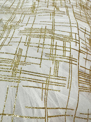 Fancy Tulle - Pale Golden Tulle with Glitter Sparkle
