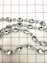 Decorative Gems - Beautiful Crystal Sew-On Czech Rhinestone Chain Only One Yard Left!