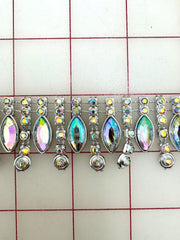 Decorative Gems - Beautiful AB Crystal Sew-On Acrylic Rhinestone Chain Only One Yard Left!
