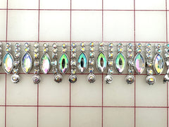 Decorative Gems - Beautiful AB Crystal Sew-On Acrylic Rhinestone Chain Only One Yard Left!