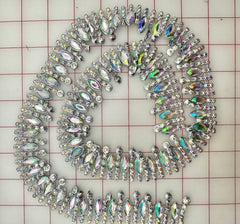 Decorative Gems - Beautiful AB Crystal Sew-On Acrylic Rhinestone Chain Only One Yard Left!