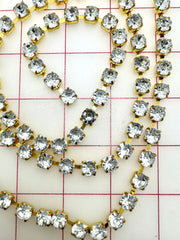 Decorative Gems - Beautiful Crystal Sew-On Czech Rhinestone Chain Only One Yard Left!