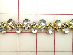 Decorative Gems - Beautiful Crystal Sew-On Acrylic Rhinestone Chain Only One Yard Left!