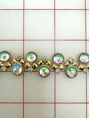 Decorative Gems - Beautiful AB Crystal Sew-On Acrylic Rhinestone Chain Only 3/4-Yard Left!