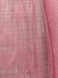 Tiny-Dot Glitter Tulle - 58-inches Wide Pink