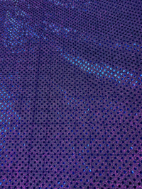 Sequin Metallic Dot Fabric - 44-inches Wide Purple/Blue Close-Out