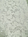 Brocade - 45-inches Wide Metallic White Silver Special Purchase!