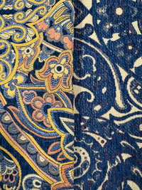 Grab Bag - Brocade - Reversible Blue, Gold, Orange