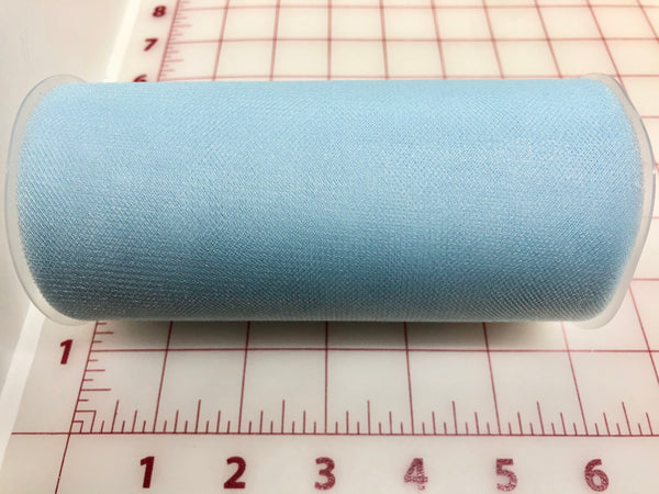 Glimmer Tulle - 6-inches Wide Surf Blue Priced Per Whole Roll! One Left!